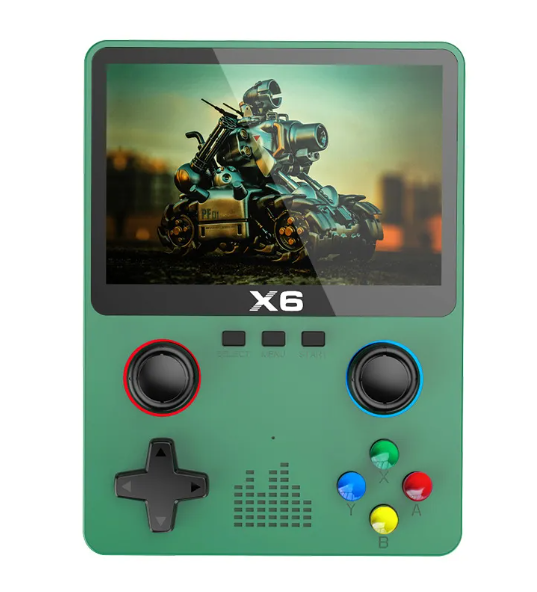 X6 Handheld Game Console HD Dual Joystick, Retro Portable PSP-Style Emulator