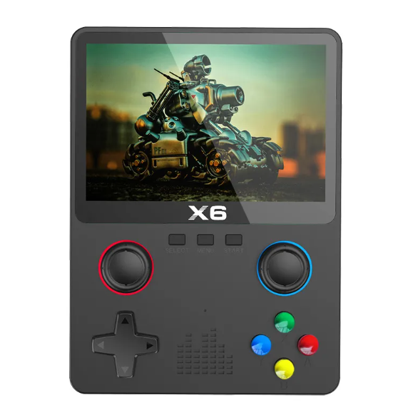 X6 Handheld Game Console HD Dual Joystick, Retro Portable PSP-Style Emulator