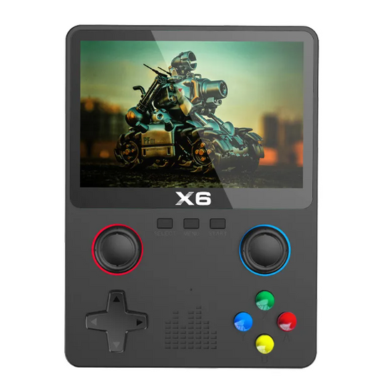 X6 Handheld Game Console HD Dual Joystick, Retro Portable PSP-Style Emulator